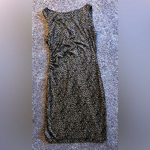 Donna Ricco leopard print velvet mini dress